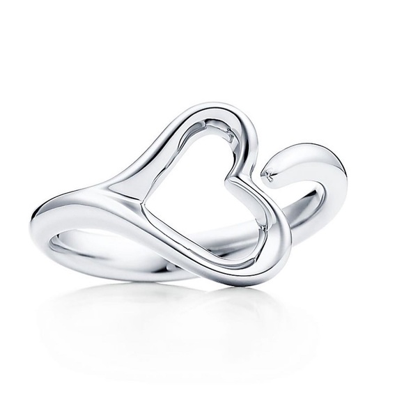Tiffany & Co Elsa Peretti ‘Open Heart’ Ring. Fits size 4.5-4.75. - Picture 5 of 5